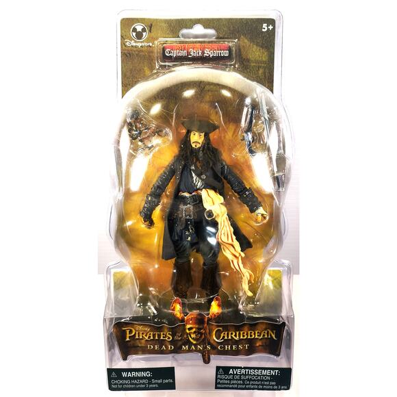 Disneystore Pirates of the Caribbean Dead Man's Chest CAPTAIN JACK SPARROW, New! - Picture 1 of 10
